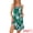 Green Flowers, variant on DARING DIVA Women's Floral Sleeveless Scoopneck Nightgown with Pockets M Blue Flowers