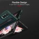 Qoosea pour Samsung Z Fold 3 Cas avec Porte-Stylo PU Cuir + PC Matériel Cas avec Kickstand Entreprise de Luxe Plein – image 4 sur 5
