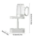 thumbnail image 3 of toothbrush Storage Rack, tooth Cup Organizer, Space-saving Bathroom Accessories, Detachable, Durable Plastic, Compact Design, 3 of 7