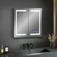 thumbnail image 5 of Lexora Bracciano 36 in. W x 28 in. H Surface-Mount LED Mirror Medicine Cabinet with Defogger, 5 of 10