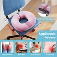 thumbnail image 6 of Donut Pillow for Tailbone Pain Relief Cushion, Memory Foam Seat Cushion by Ergonomic for Sores, Sciatica - Good Support, Slightly Firm, 6 of 7