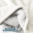 thumbnail image 6 of Bare Home Plush Sherpa Bed Blanket - Fluffy & Soft - Reversible - Lightweight - Throw/Travel, Cream, 6 of 10