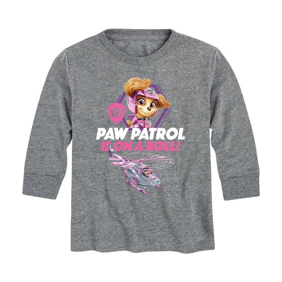 Paw Patrol - Paw Patrols On A Roll - Toddler And Youth Long Sleeve Graphic T-Shirt