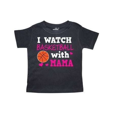 

Inktastic I Watch Basketball with Mama Gift Toddler Toddler Girl T-Shirt
