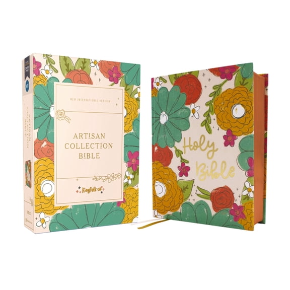Niv, Artisan Collection Bible, Cloth Over Board, Multi-Color/Floral, Red Letter, Comfort Print, (Hardcover)