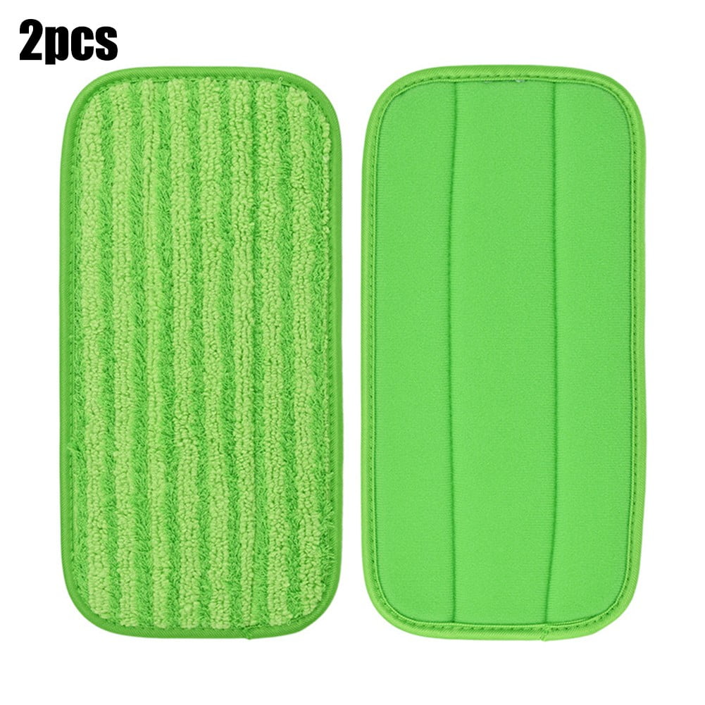 2 Pack Microfiber Reusable Mop Pads For Swiffer Wet Jet 12 Inch Green