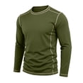 thumbnail image 5 of VgaVtl Long Sleeve Tshirts for Men Fall Winter Basic Going Out Crew Neck Mens Clothes Slim Solid Casual Pullover, 5 of 8