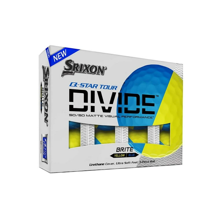 ☆SRIXON Q-STAR TOUR DIVIDE☆２４個 Srixon Q-Star Tour Divide Golf Balls, Yellow/Red (2024)