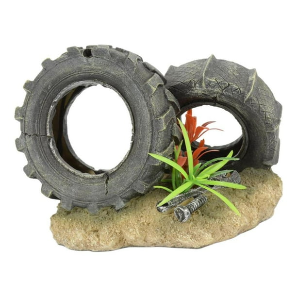 Tractor fish tank clearance decorations