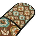 thumbnail image 4 of Yayeee Double Oven Mitt Kitchen Heat Resistant Baking 35" x7" Quilted Glove, Retro Blossom Flower, 4 of 6