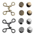thumbnail image 1 of Juego de 2 hebillas reutilizables para la cintura de pantalones vaqueros y faldas, extensores de botones, hebillas instantáneas. Bronce negro, 1 of 8