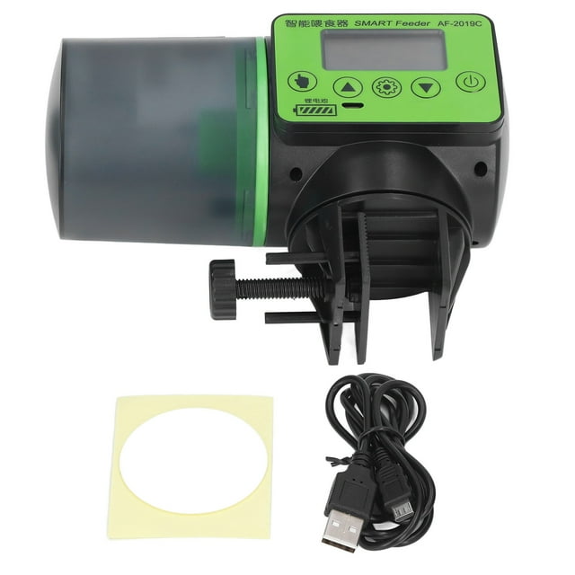 Alimentador Automático De Peces ANGGREK 200 Ml Silencioso Ajustable Para Acuario