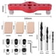 thumbnail image 2 of Kit de plantilla de espiga autocentrante CHAO Herramienta para trabajar La madera Aleación de aluminio Rojo 6/8/10 mm, 2 of 5