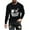 Black, variant on WREESH Halloween Long Sleeve Tops Fashionable Men's Printed Top with Long Sleeved Round Neck and Smiling Face Printed Top/Shirtx Black