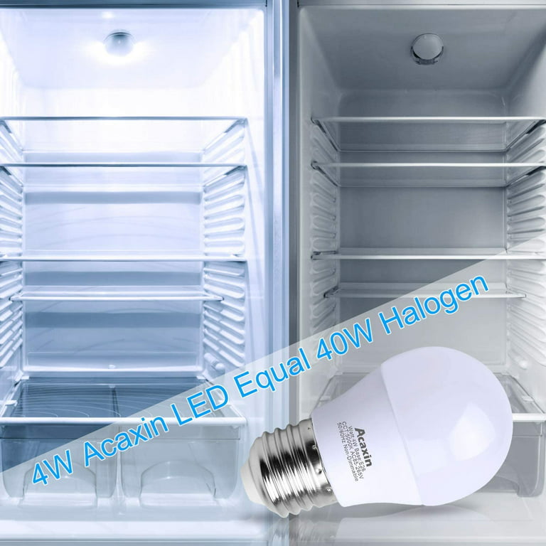 LFLAMPON E26 Refrigerator Light Bulb 7W 60W Equivalent Fridge Light Bulb  Replacement 800 Lumen 5000K Daylight White Freezer Light Bulb Energy Saving