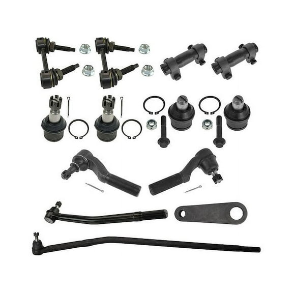 Front Ball Joints Tie Rods Sway Bar Link Kit 13 Piece - Compatible with 2008 - 2014 Ford E-250 2009 2010 2011 2012 2013