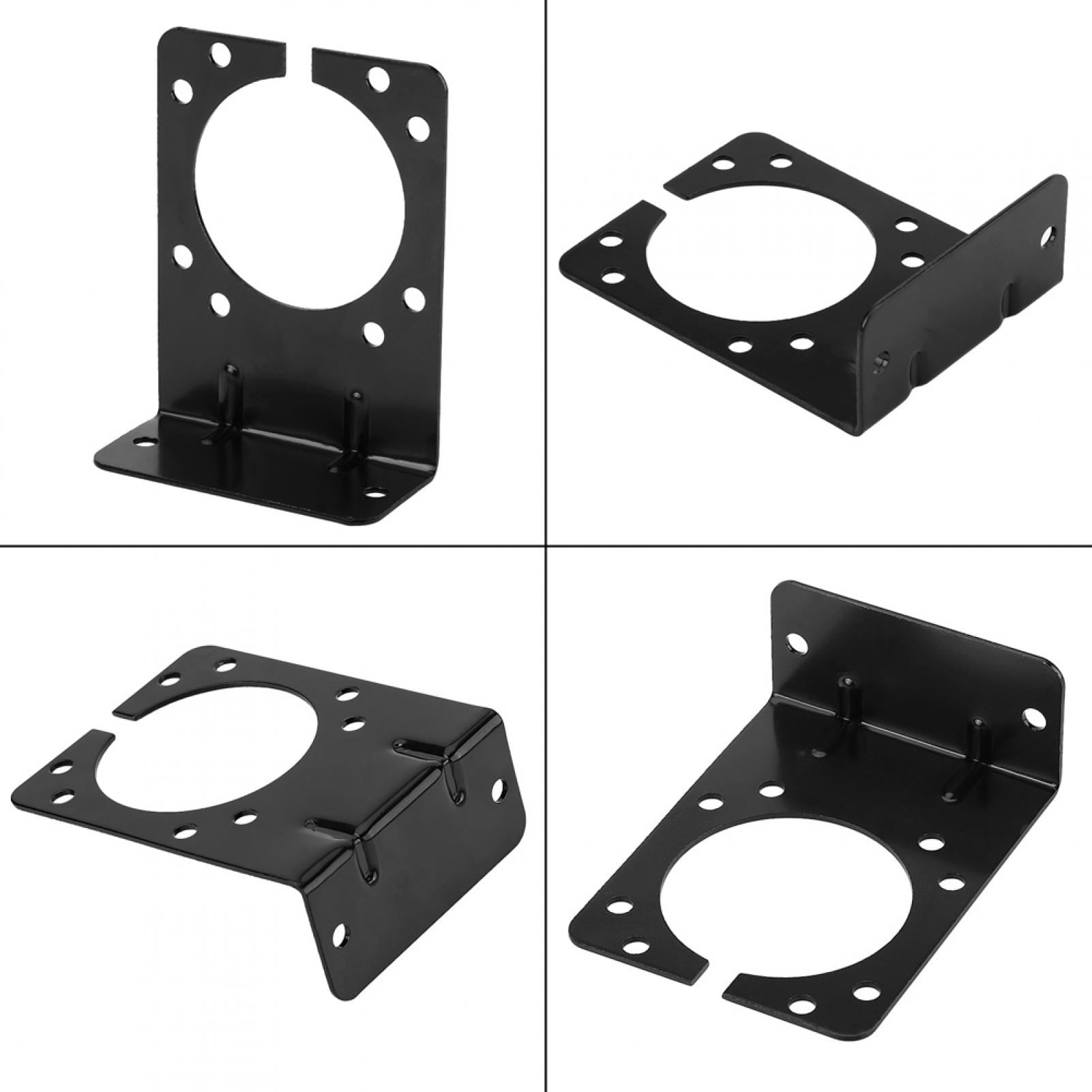 Gupbes Trailer Socket Mounting,Trailer Connector Bracket,Black Metal