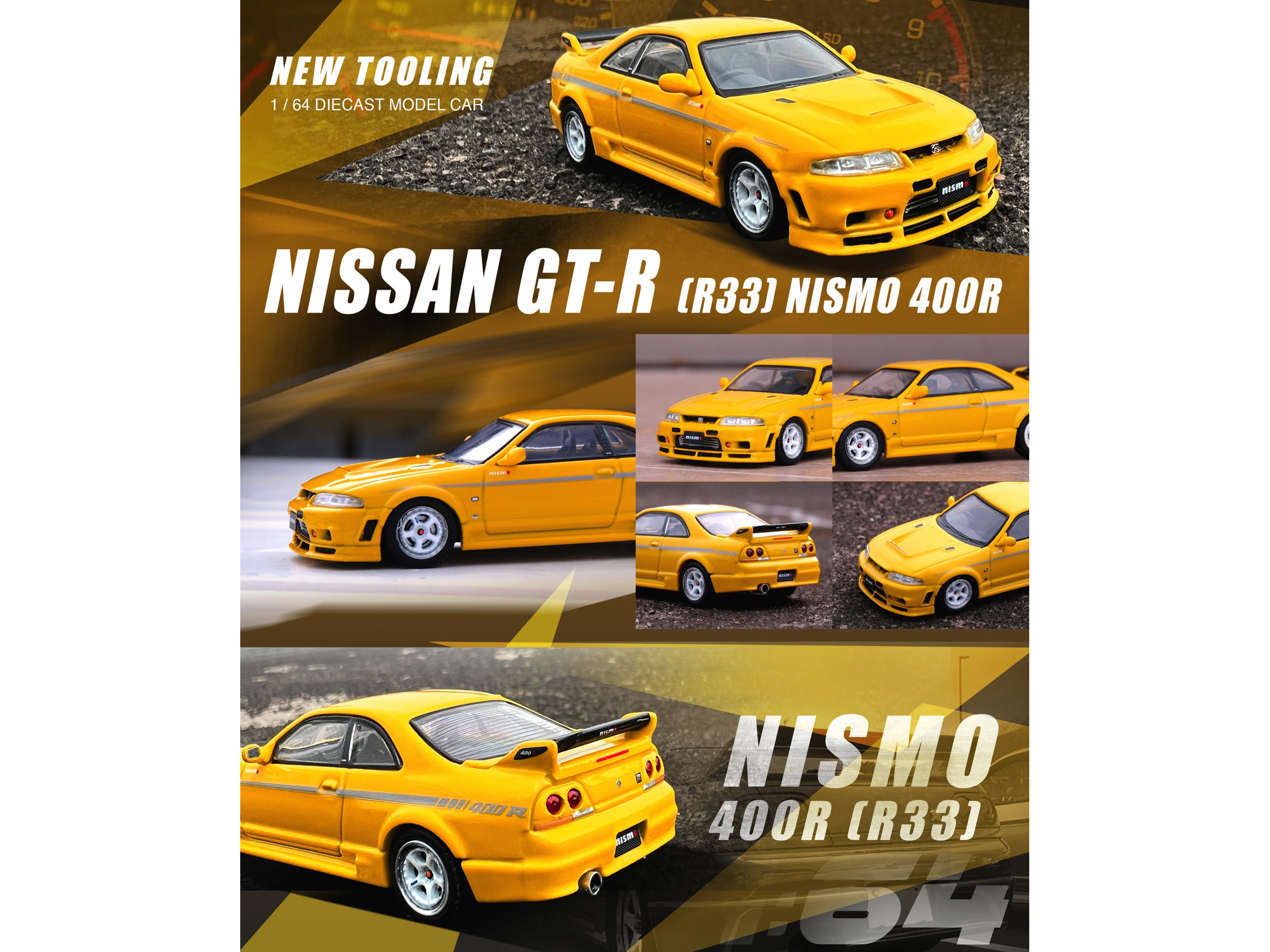 nissan skyline r33 yellow