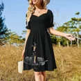 thumbnail image 4 of Vestido de verano de manga corta Les Bibelettes, vestido de noche para mujer, vestido de playa para mujer, 4 of 7