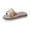 Beige, variant on Fesfesfes Black Flat Sandals Women's Plus-size Color One Line Platform Straw Boho Style Wedge Sandals 8.5(41)