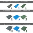 thumbnail image 4 of Waterproof Camping Tarp Lightweight to Cover Sun or Rain, Large Compact Tent Tarp Footprint for Ground or Under Tent, 4 of 6
