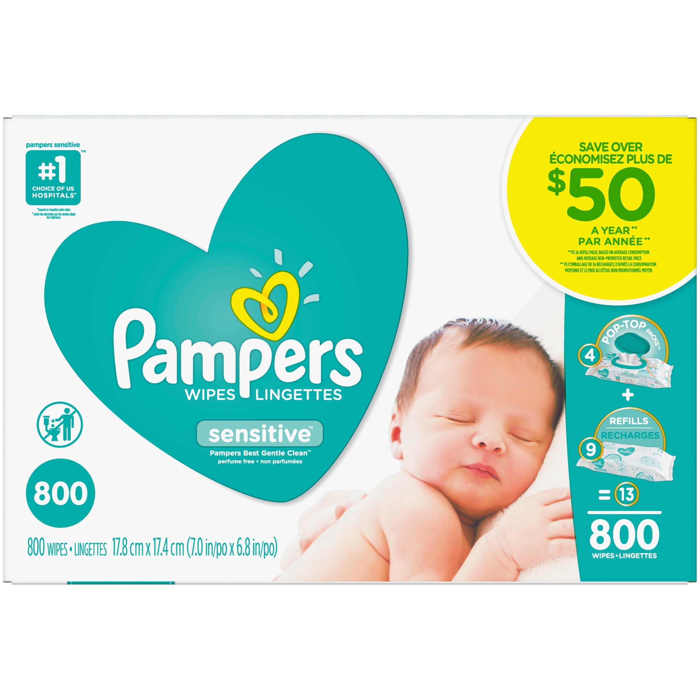 walmart pampers sensitive