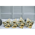 thumbnail image 2 of Ambesonne Floral Eucalyptus Throw Pillow Cover 4 Pack, Summery Thistles, 16", Mustard Blue Grey Cream, 2 of 7