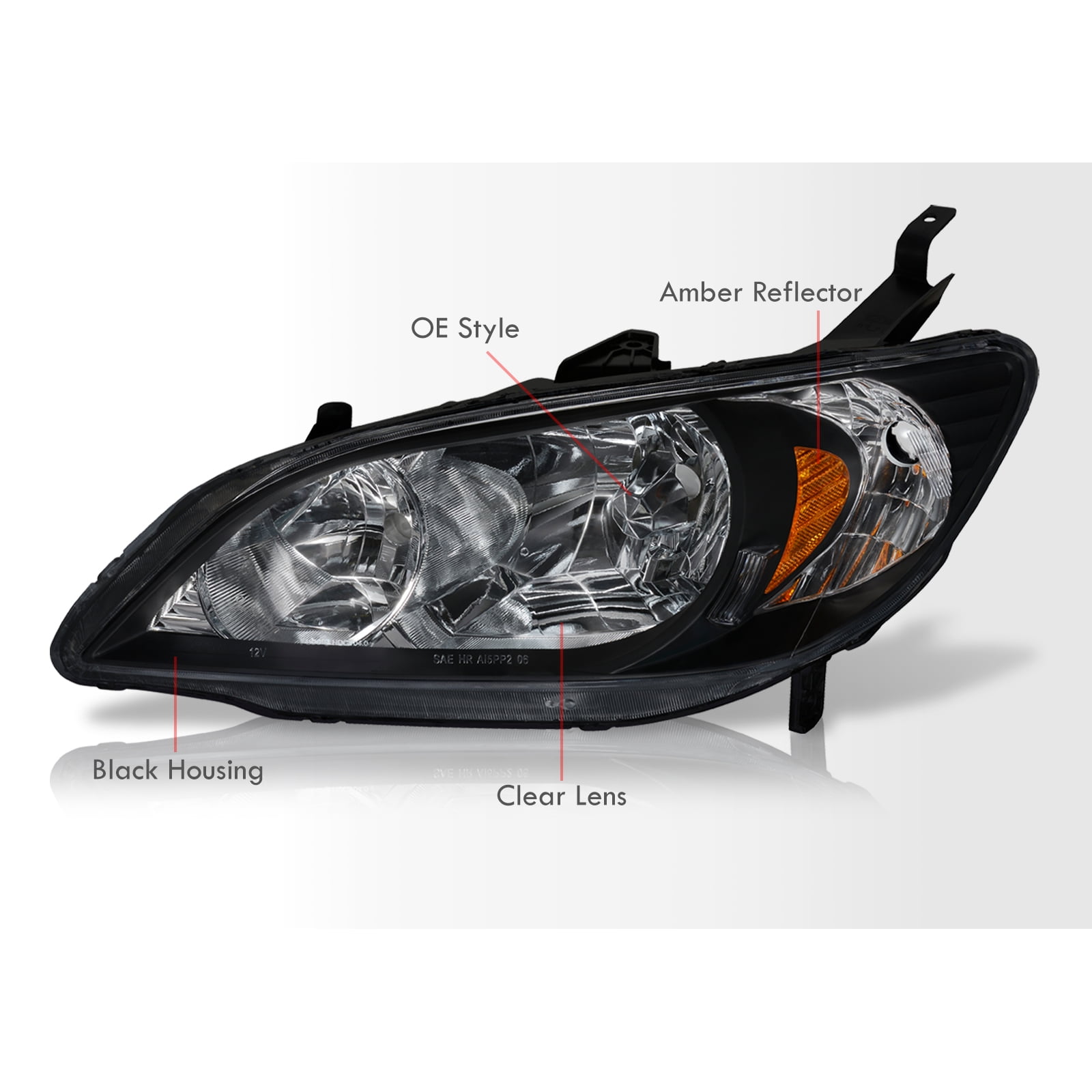 その他 amber 16.6 x 6 Inch Amber Halogen Revolving Light Bar