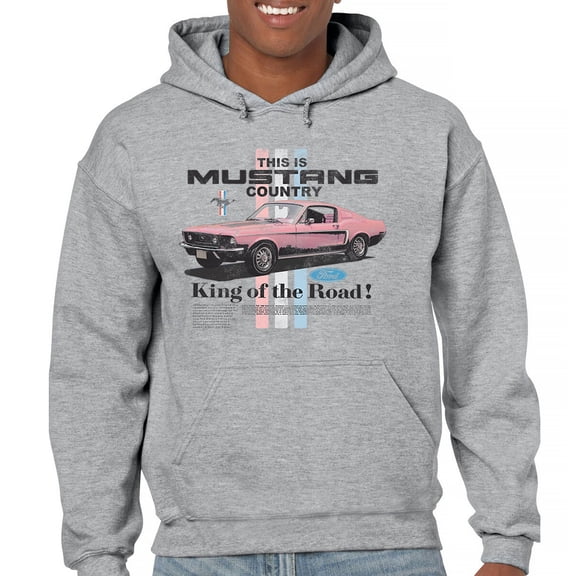 This Is Mustang Country Sweatshirt Legendary Performance Pink Muscle Car Shelby Mach 1 Boss GT Licensed Hoodie