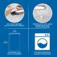 thumbnail image 2 of Mainstays Nolan Easy Hang Fabric Shower Curtain with View and Built-in Rings, 2 of 9
