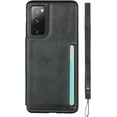 thumbnail image 4 of Galaxy S20 FE Luxury PU Leather Case,Credit Card Holder,Cash Slots,Stand Function Soft TPU Back Wallet Case Flip Wrist Strap Multi-Function Case for Samsung Galaxy S20 FE 5G 6.5",Black, 4 of 14