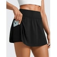 thumbnail image 5 of CRZ YOGA High Waisted Side Slit Tennis Skirts for Women A Line Running Athletic Skort with Inner Pockets, 5 of 6