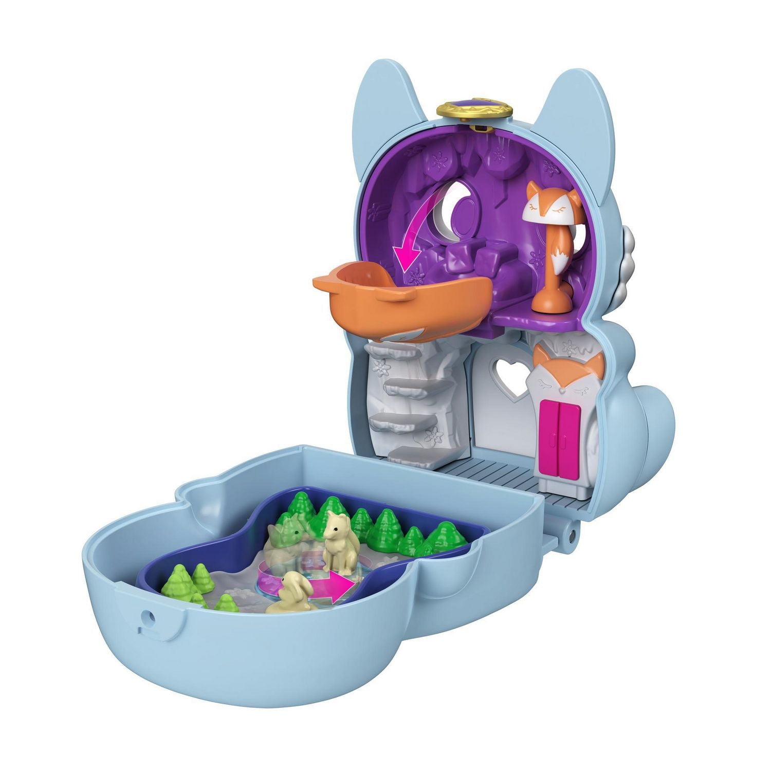 Polly Pocket Flip & Find Fox Compact