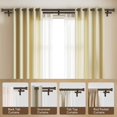 thumbnail image 5 of 1 Inch Double Curtain Rods for Windows 66 to 120 Inches(5.5-10 Feet), Adjustable Heavy Duty Curtain Rod with Classic Cap Finial, Telescoping Modern Decorative Drapery Rod, Antique Bronze, 5 of 16