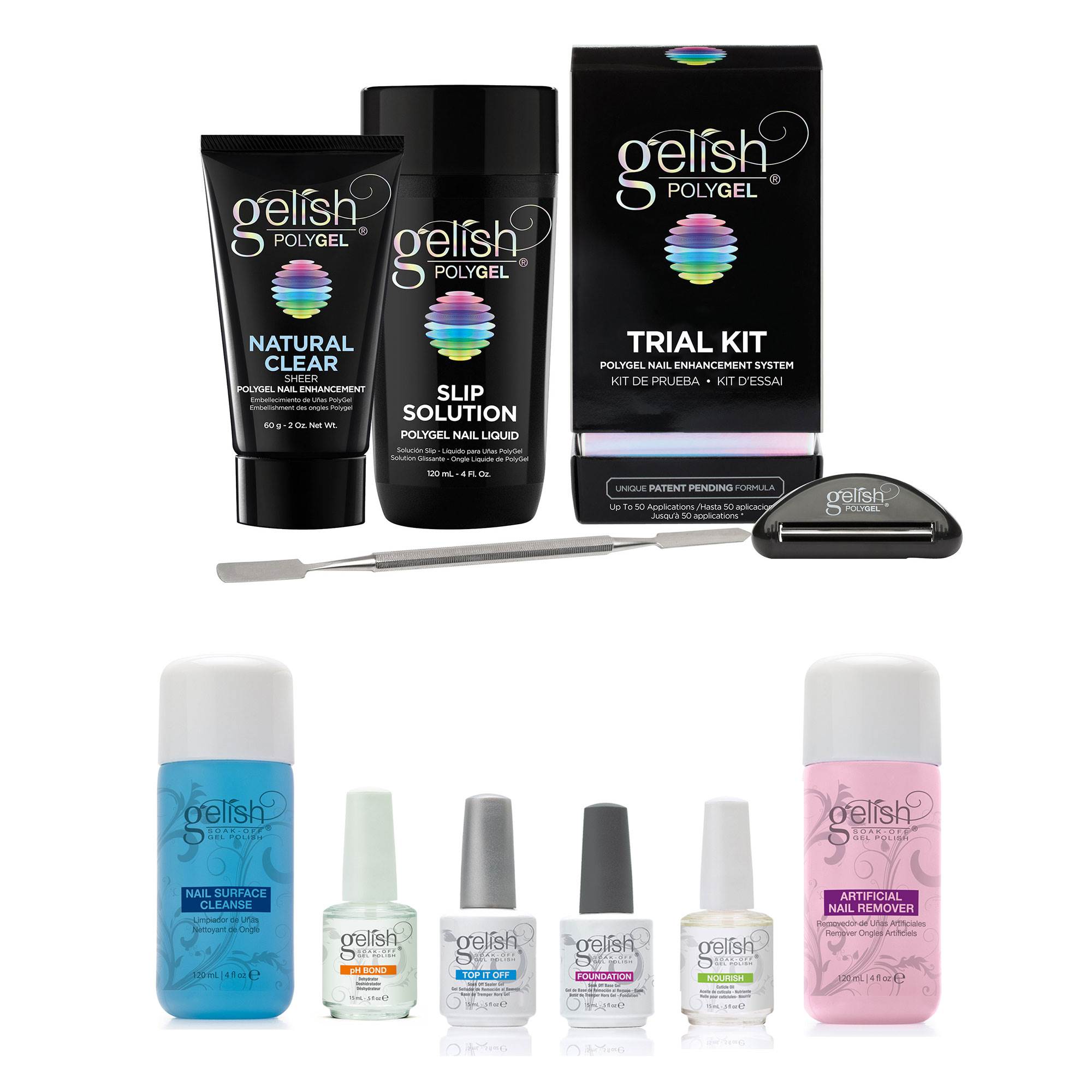 Gelish PolyGel Professional Nail Trial Kit + Full Size ...