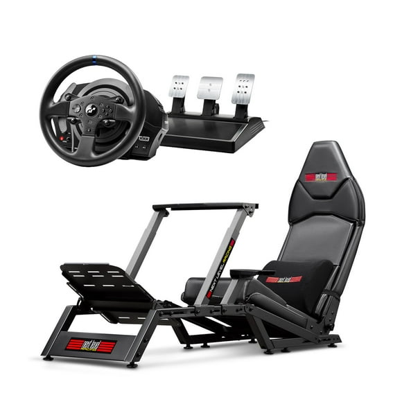Next Level Racing® F-GT Formula and GT Simulator Cockpit PLUS T300 RS GT Edition Racing Wheel (PS3/PS4)