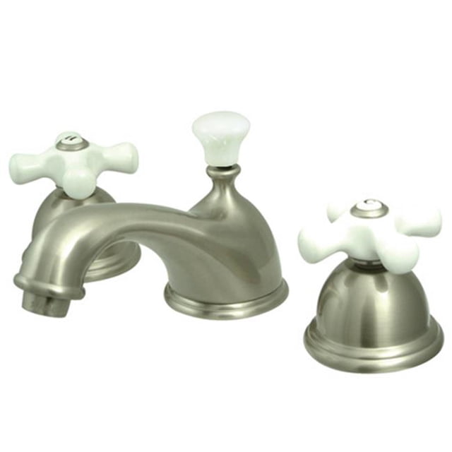 Two Handle 8 in. to 16 in. Widespread Lavatory Faucet with Brass Pop-up