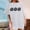 *White, variant on ClodeEU Women's Plus Size Floral Print Drop Shoulder Short Sleeve T-Shirt ,Loose Fit Casual Crewneck Top Gray,Womens Plus XL
