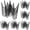 Black, variant on White Halloween Mesh Cloth, Netting Fabric for Wall and Doorway Decor, Indoor Outdoor Background Fabric for Halloween Party and Home Holiday Display, 1 Pack (72x30 Inch)