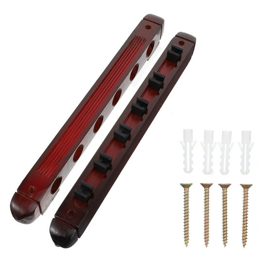 DEEPCRAFF Synthetic Material 1Set Wall Mounted Pool Stick Holder for Sports Equipment Storage 39x4.8x3.5in