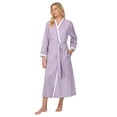 thumbnail image 6 of Aria Women's Lightweight Cotton Woven 52" Long Wrap Sleepwear Robe, Sizes XS-5X, 6 of 8
