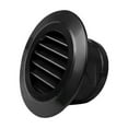 Black ABS Round Ventilation Grille Cover for Wall and Ceiling Mounting