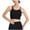 Black, variant on Bigersell Workout Crop Tops for Women Strappy Back Wireless Yoga Sports Bras Ribbed Sleeveless Cropped Tank Tops with Built in Bras Pull-On Closure Padded Bra Wire-Free Bralette White L