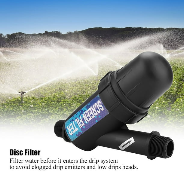 Filtro de Malla de Gran Capacidad 3/4 Para Bomba de Tanque de Agua de Riego por GOTEO, Filtre El Agua Antes de Que Ingese Al de Goteo para Evitar Emisores de Goteo Objeciones y