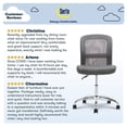 thumbnail image 4 of Serta at Home Essentials Faux Leather Office Chair in Gray, 4 of 11