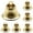 1.96in Gold*50, variant on 50PCS Small Bells,Vintage Christmas Decor,Jingle Bells Vintage Bells for Hanging,Christmas Wind Chimes Making Dog Training Doorbell Wedding Decor,1.96in