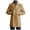 Khaki, variant on WREESH Fashion Winter Coat Men'S Casual Solid Color Buttons Pockets Long Sleeve Hoodless Casual Outwear Trench Coat Olive Green