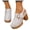 White, variant on Womens Chunky Heels Mules Closed Toe Slingback Platform Clogs Sandals Comfortable Casual Pumps Slides Shoes with Strap White 8.5