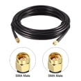 thumbnail image 2 of Uxcell 10 Feet RG58 50 Ohm Antenna Extension Cable SMA Male to SMA Male Coaxial Cable Plastic Black 1pcs, 2 of 5