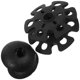 thumbnail image 1 of KAKOWELY 4 piezas de puntas para bastones de trekking y escalada al aire libre, fundas para bastones de trekking con forma de copo de nieve., 1 of 4